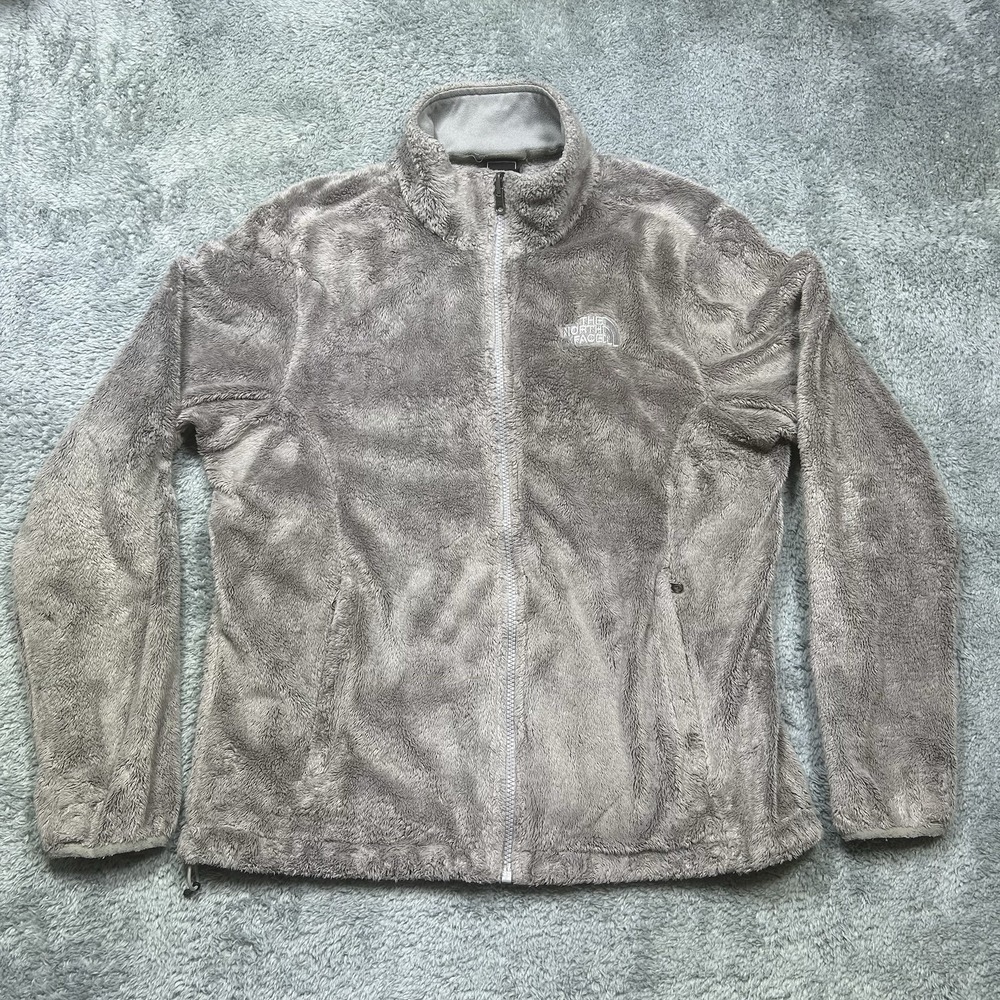 The North Face Osito‎ Fleece Full Zip Jacket Women's M Gray Outdoor Gorpcore